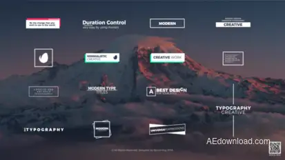 Minimal Art Titles Video Displays template preview
