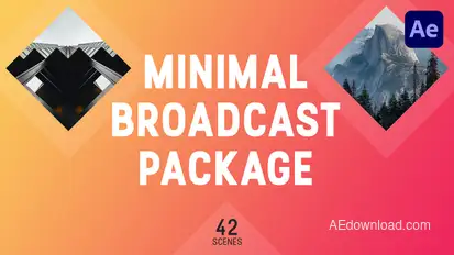 Minimal Broadcast Package Video Displays template preview