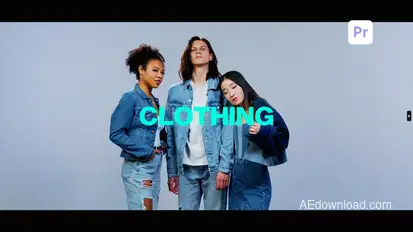 Minimal Fashion Opener | MOGRT Premiere Pro template preview