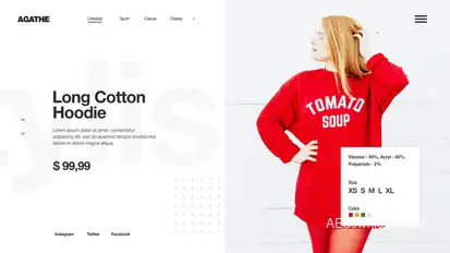 Minimal Fashion Store / Clean Market Promo / Clothes Collection Shop / Product Presentation Video Displays template preview