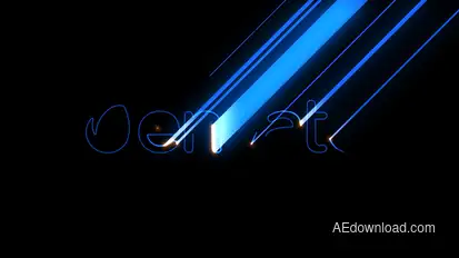 Minimal Laser - Hi-Tech Logo Reveal Video Displays template preview