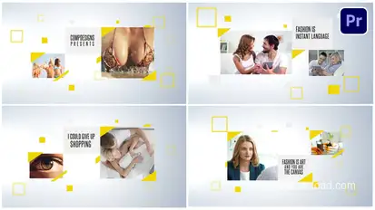 Minimal Layout Premiere Pro template preview