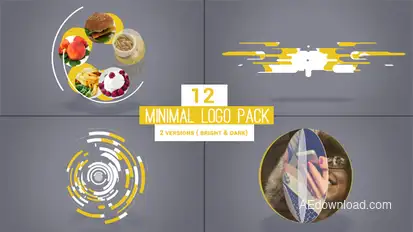 Minimal Logo Pack Premiere Pro template preview