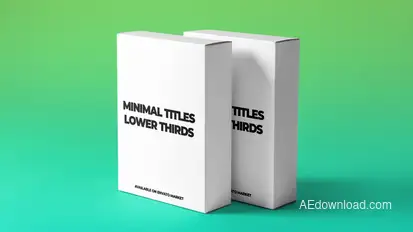 Minimal Logo Titles Video Displays template preview