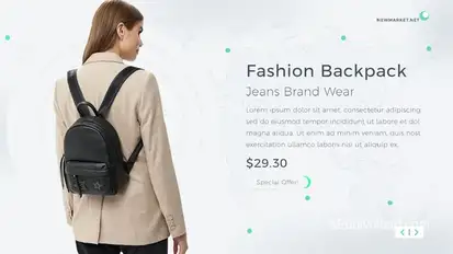 Minimal Market Video Displays template preview