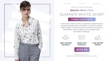 Minimal Online Shopping Promo Video Displays template preview