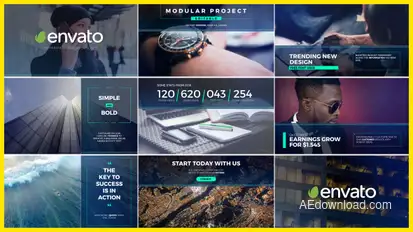 Minimal Presentation Slides Video Displays template preview