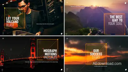Minimal Slideshow Video Displays template preview