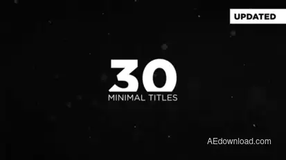 Minimal Titles Video Displays template preview