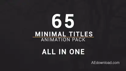 Minimal Titles Pack Video Displays template preview