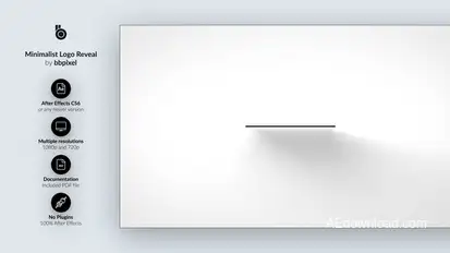 Minimalist Logo Reveal Video Displays template preview
