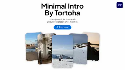 Minimalist Promo Premiere Pro template preview