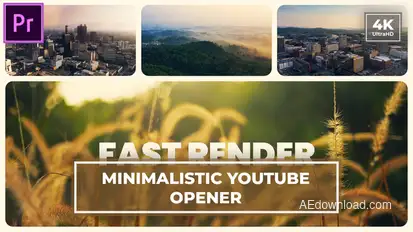 Minimalistic Opener | Split Screen | Multiscreen Slideshow MOGRT for Premier Pro Premiere Pro template preview
