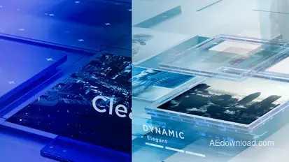 Modern Abstract Gallery Promo Show Openers template preview