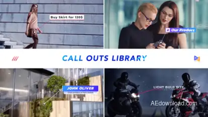 Modern Call Outs Library Video Displays template preview