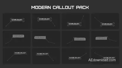 Modern Callout Packs Video Displays template preview