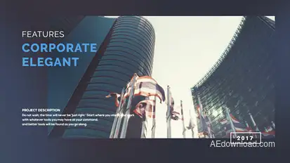 Modern Corporate Slideshow Video Displays template preview