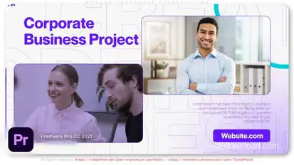Modern Corporation Presentation Premiere Pro template preview