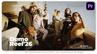 Modern Demoreel Premiere Pro template preview