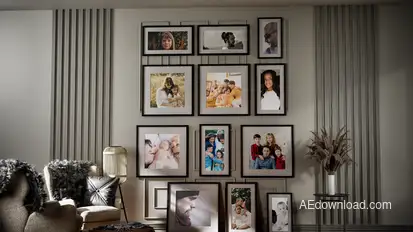 Modern Family Gallery Premiere Pro template preview