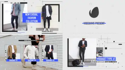 Modern fashion promo Video Displays template preview