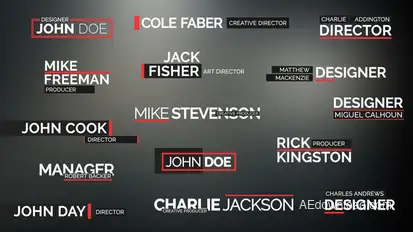 Modern Lower Third Video Displays template preview