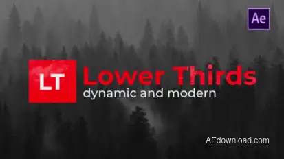 Modern Lower Thirds Video Displays template preview