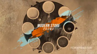 Modern Store Event Promo Video Displays template preview