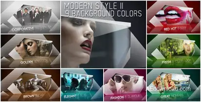 Modern Style II Video Displays template preview