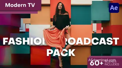 Modern TV - Fashion Broadcast Pack Video Displays template preview