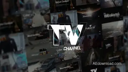 Modern TV Broadcast Graphics Package Video Displays template preview