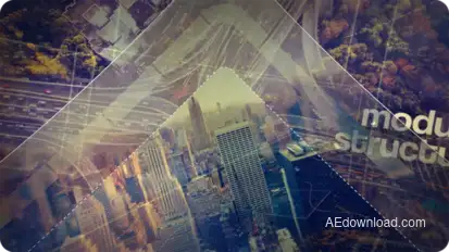 Modern Urban Parallax Slideshow Opener Video Displays template preview