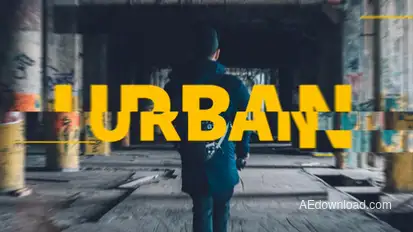 Modern Urban Slideshow Premiere Pro template preview