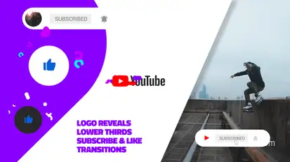 Modern Youtube Channel Video Displays template preview