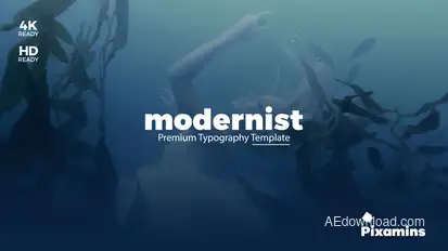 Modernist Premium Typography Video Displays template preview