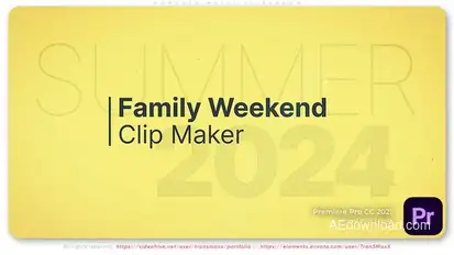 Moments Multi Slideshow Premiere Pro template preview