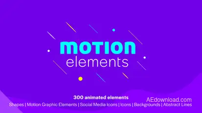 Motion Elements Video Displays template preview