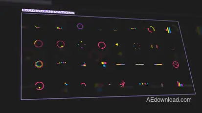Motion Graphic Effects Video Displays template preview