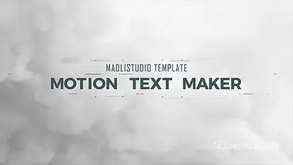 Motion Text Maker Video Displays template preview