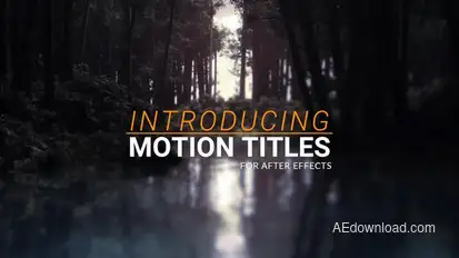 Motion Titles Video Displays template preview