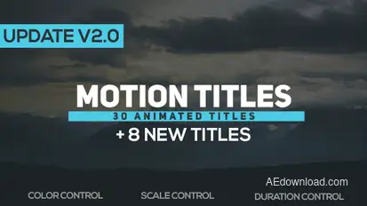 Motion Titles v2.0 Video Displays template preview
