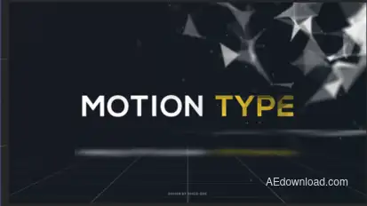Motion Type Text Video Displays template preview