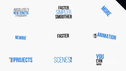 Motion Typography Video Displays template preview