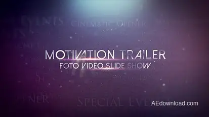 Motivation trailer Video Displays template preview