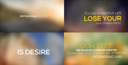 Motivational Promo Video Displays template preview