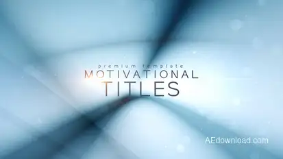 Motivational Titles Video Displays template preview