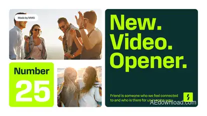 Multi Frame Intro Premiere Pro template preview