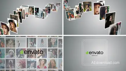 Multi Photo Logo Reveal Premiere Pro template preview