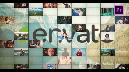 Multi Screen Logo Premiere Pro template preview