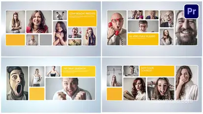 Multi Video Layout Premiere Pro template preview